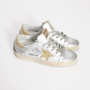 Golden Goose Silver Sneakers
